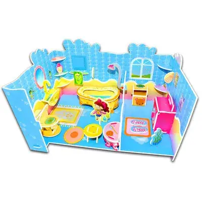 3D Blue Castle Puzzle Toy for Kids - Image 41
