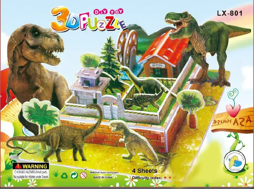 3D Blue Castle Puzzle Toy for Kids - Image 54