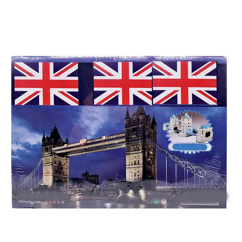 3D Blue Castle Puzzle Toy for Kids - Image 55
