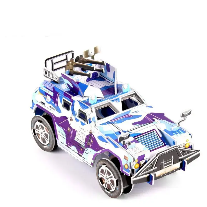 3D Blue Castle Puzzle Toy for Kids - Image 58