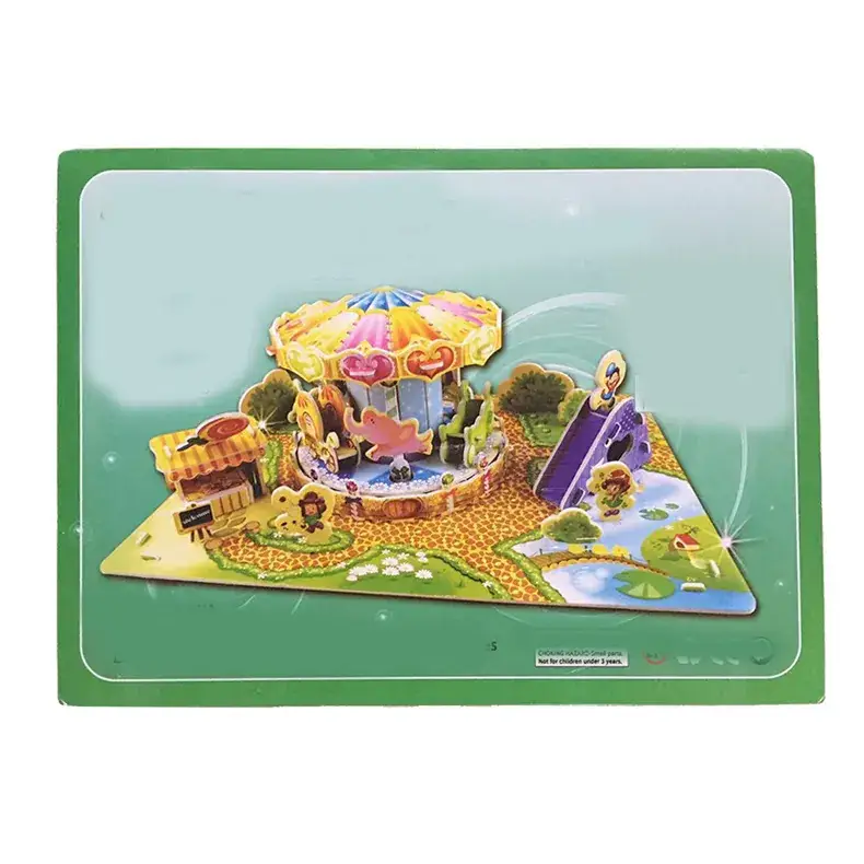 3D Blue Castle Puzzle Toy for Kids - Image 60