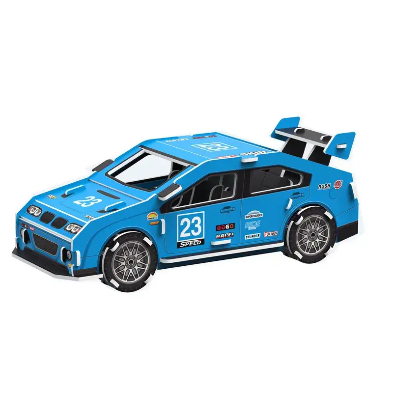 3D Blue Castle Puzzle Toy for Kids - Image 8