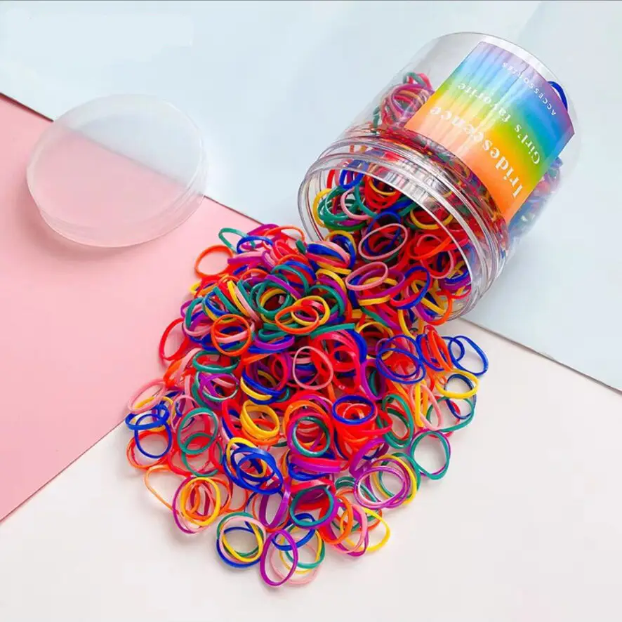 Children's Rainbow Hair Ring Rope for Baby Use - Image 3