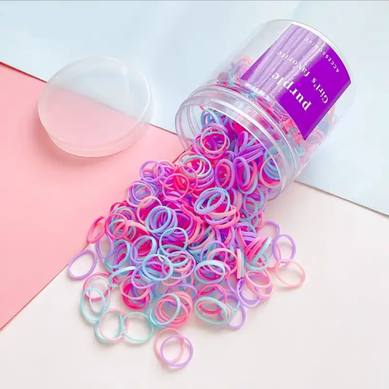 Children's Rainbow Hair Ring Rope for Baby Use - Image 4