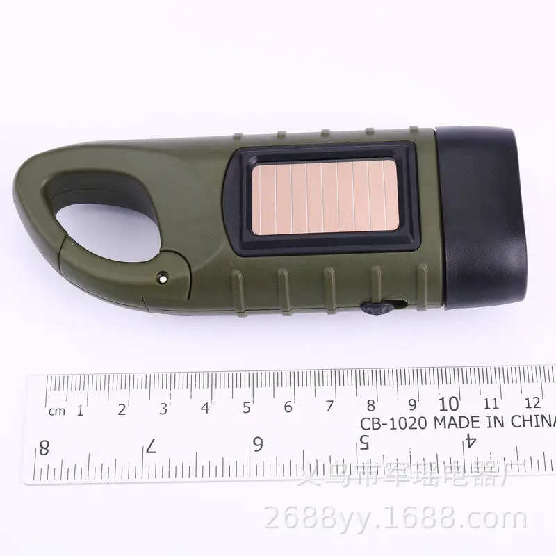 Solar Hand-Crankled Emergency Light Outdoor Camping Flashlight - Image 6