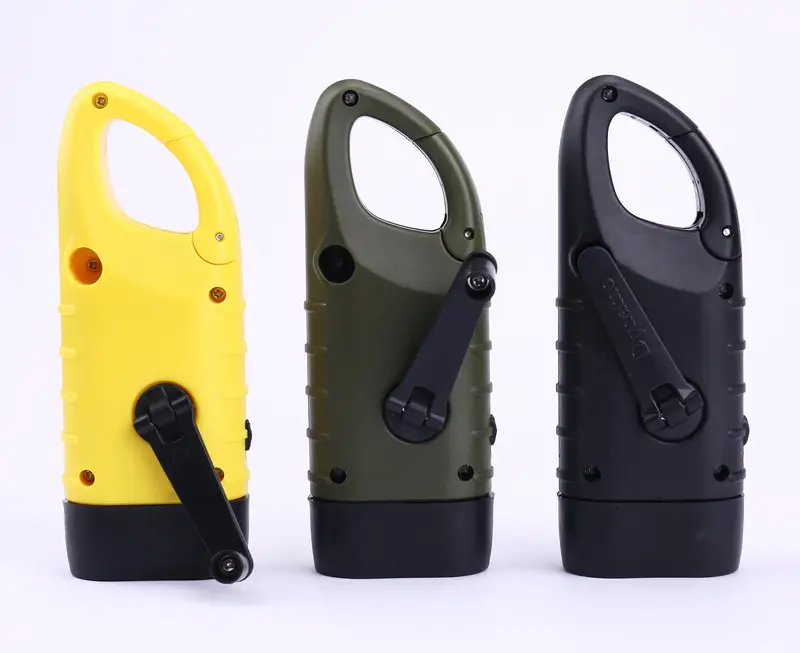 Solar Hand-Crankled Emergency Light Outdoor Camping Flashlight — feature 2