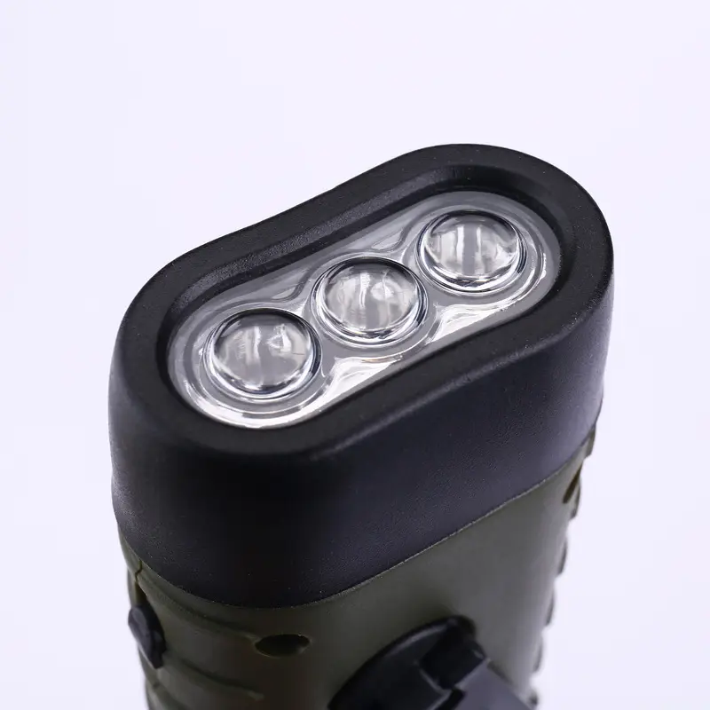 Solar Hand-Crankled Emergency Light Outdoor Camping Flashlight — feature 3