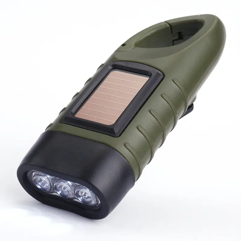 Solar Hand-Crankled Emergency Light Outdoor Camping Flashlight — feature 15