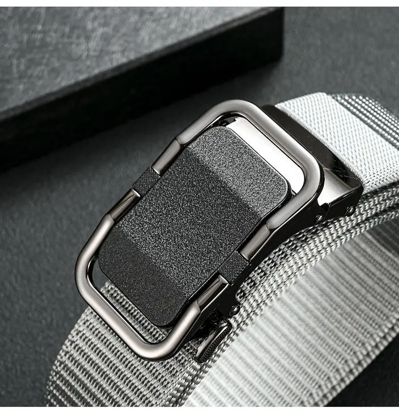 Men's Automatic Buckle Belt with Toothless Hole β feature 20