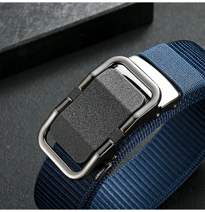 Men's Automatic Buckle Belt with Toothless Hole β feature 23