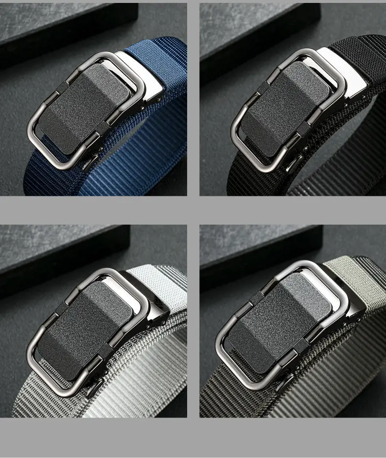 Men's Automatic Buckle Belt with Toothless Hole β feature 8
