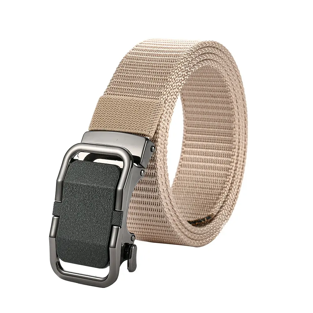 Men's Automatic Buckle Belt with Toothless Hole - Image 2