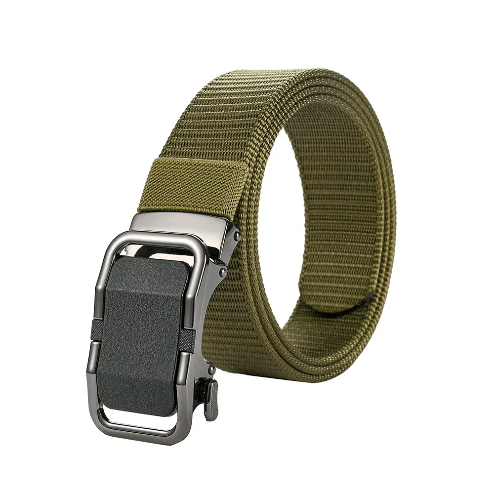 Men's Automatic Buckle Belt with Toothless Hole - Image 3