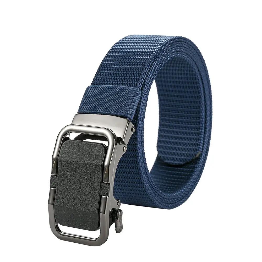 Men's Automatic Buckle Belt with Toothless Hole - Image 4