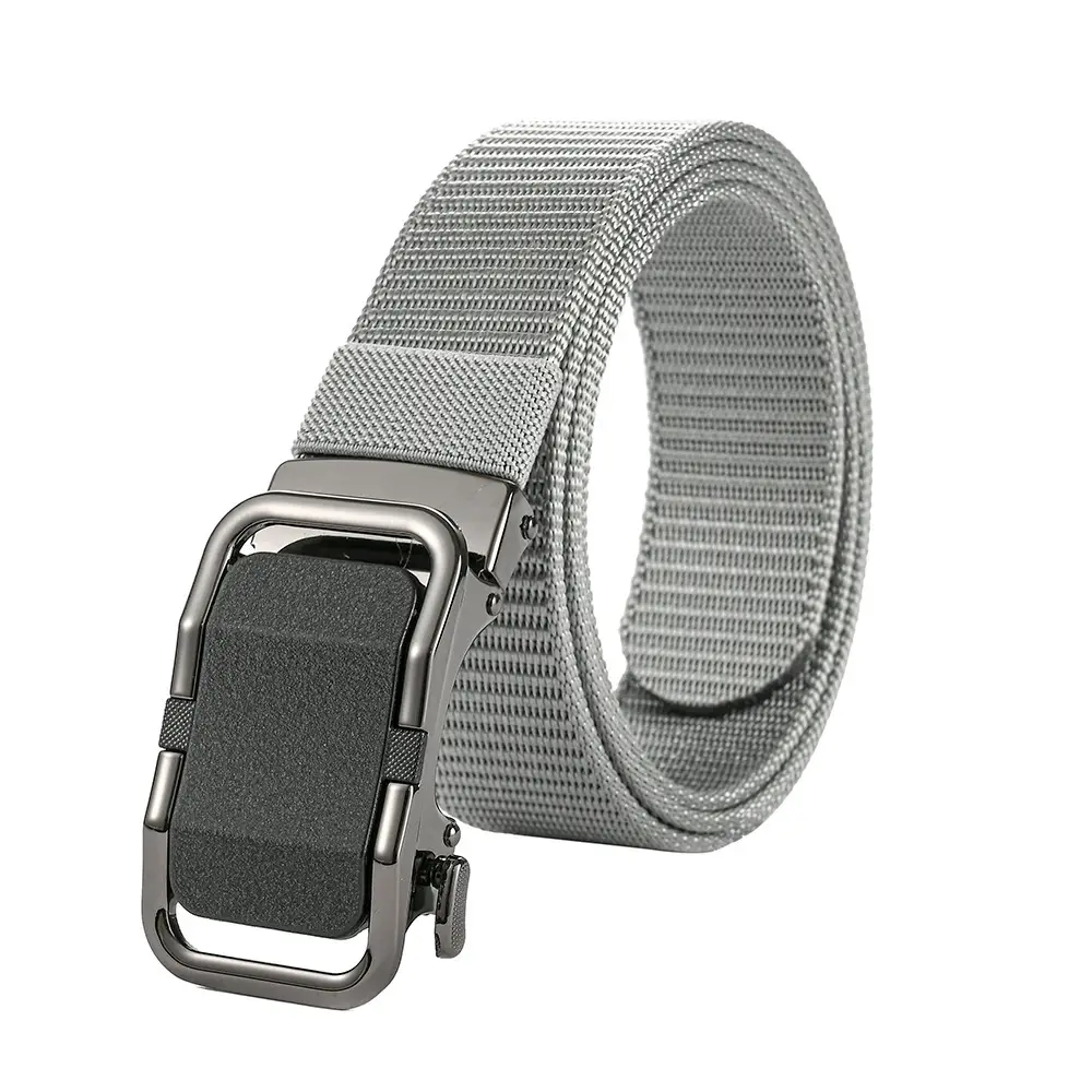 Men's Automatic Buckle Belt with Toothless Hole - Image 5