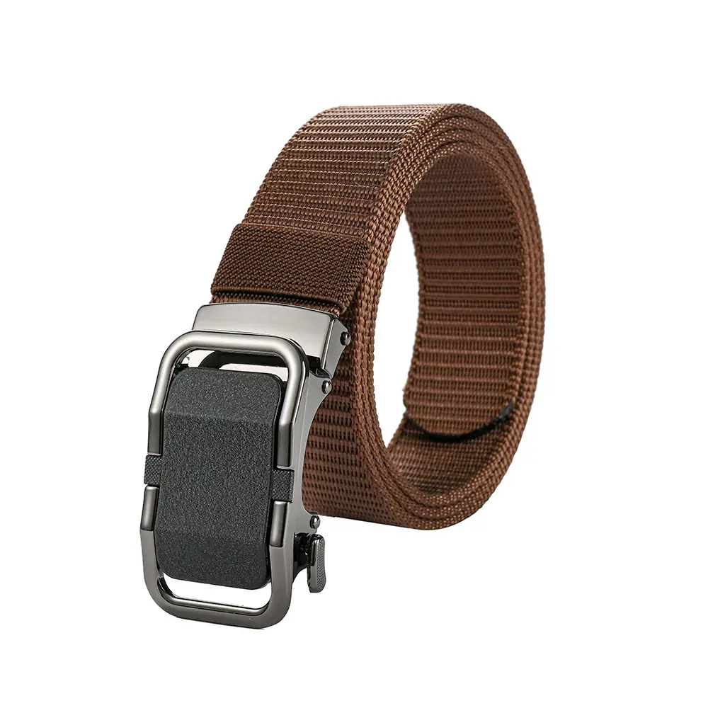 Men's Automatic Buckle Belt with Toothless Hole - Image 7