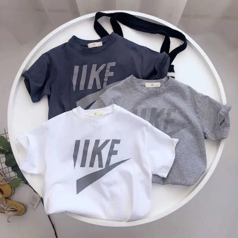 Boys T-shirt White Nike Like Print Short Sleeve - Image 18