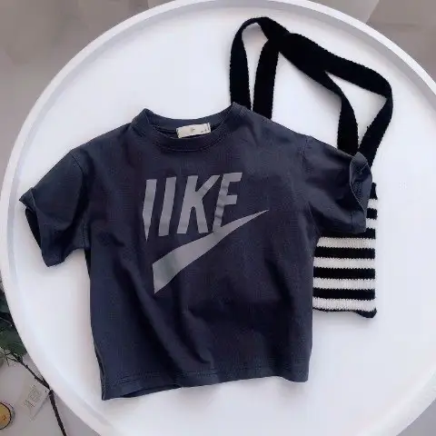 Boys T-shirt White Nike Like Print Short Sleeve - Image 20