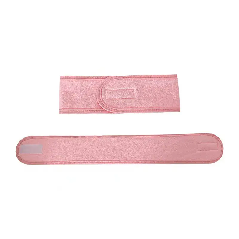 Black Velcro Headband for Women Face Wash Sports Sweat Absorbent - Image 14