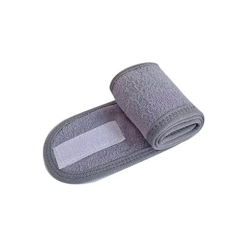 Black Velcro Headband for Women Face Wash Sports Sweat Absorbent - Image 2