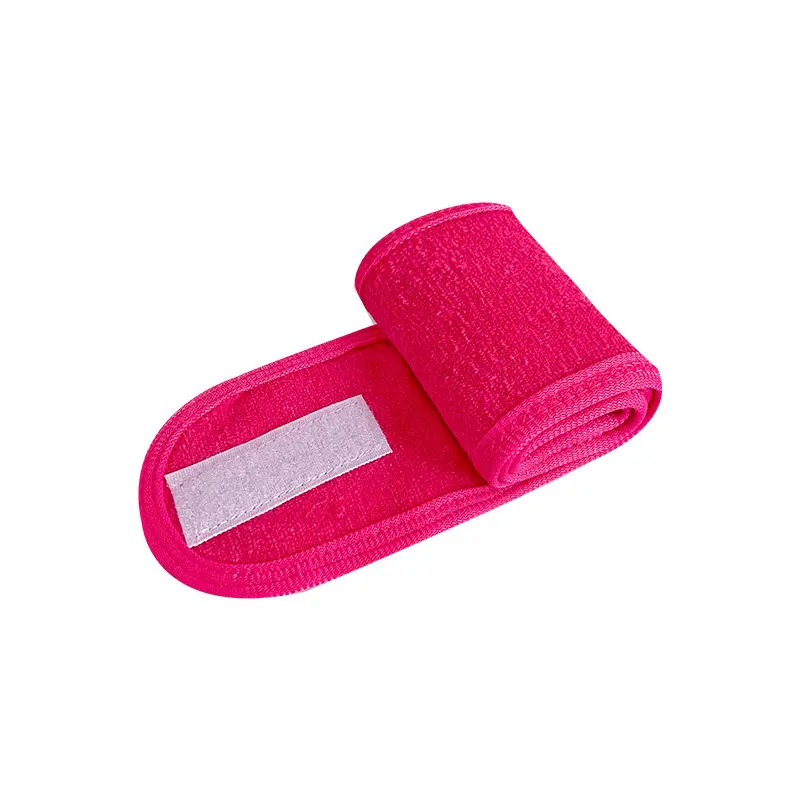 Black Velcro Headband for Women Face Wash Sports Sweat Absorbent - Image 6