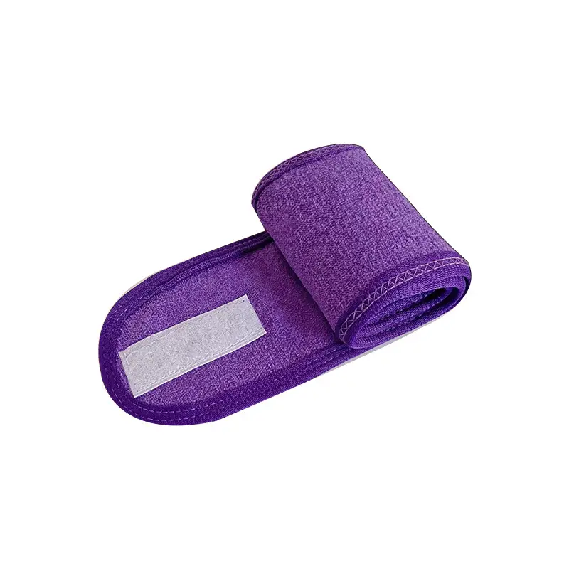 Black Velcro Headband for Women Face Wash Sports Sweat Absorbent - Image 8