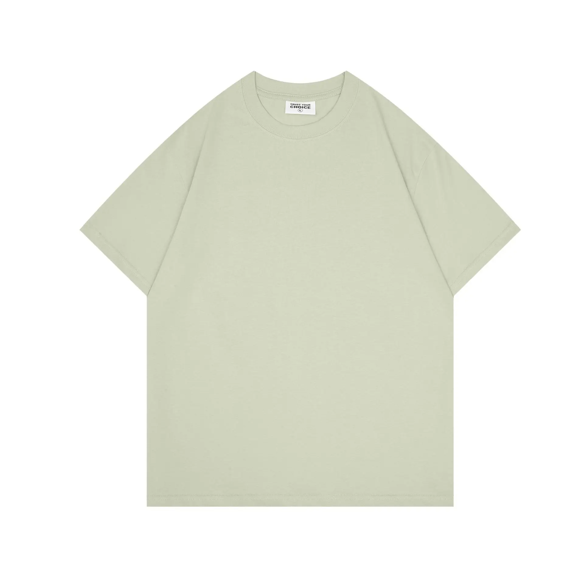 240g Xinjiang Cotton Long-staple T-shirt Mint Green - Image 14