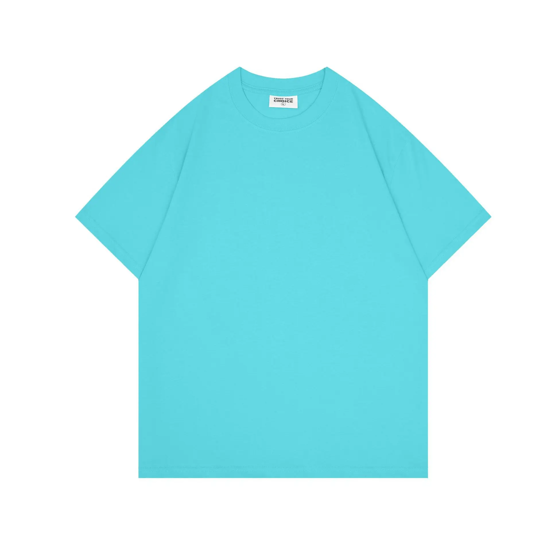240g Xinjiang Cotton Long-staple T-shirt Mint Green - Image 17