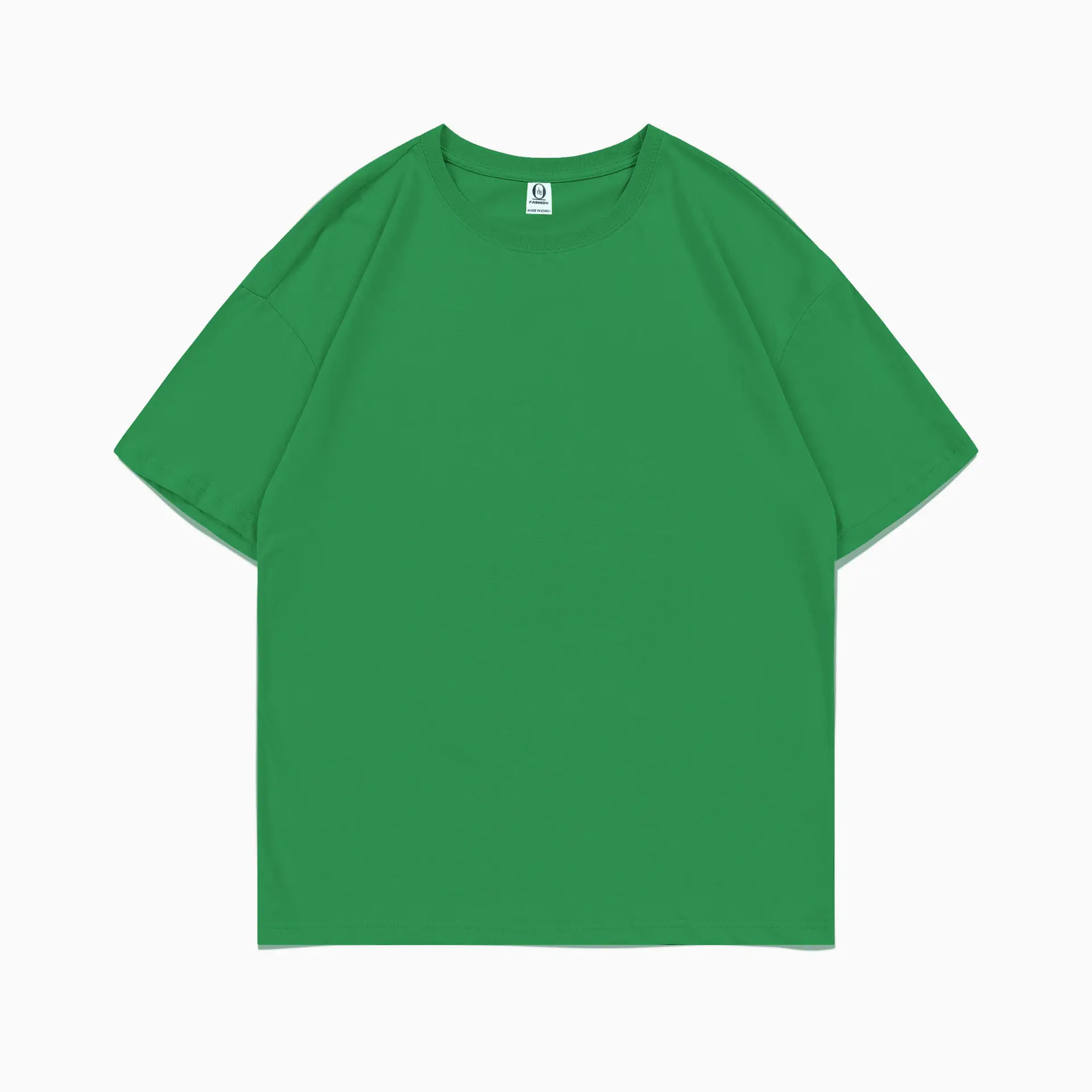 240g Xinjiang Cotton Long-staple T-shirt Mint Green - Image 8