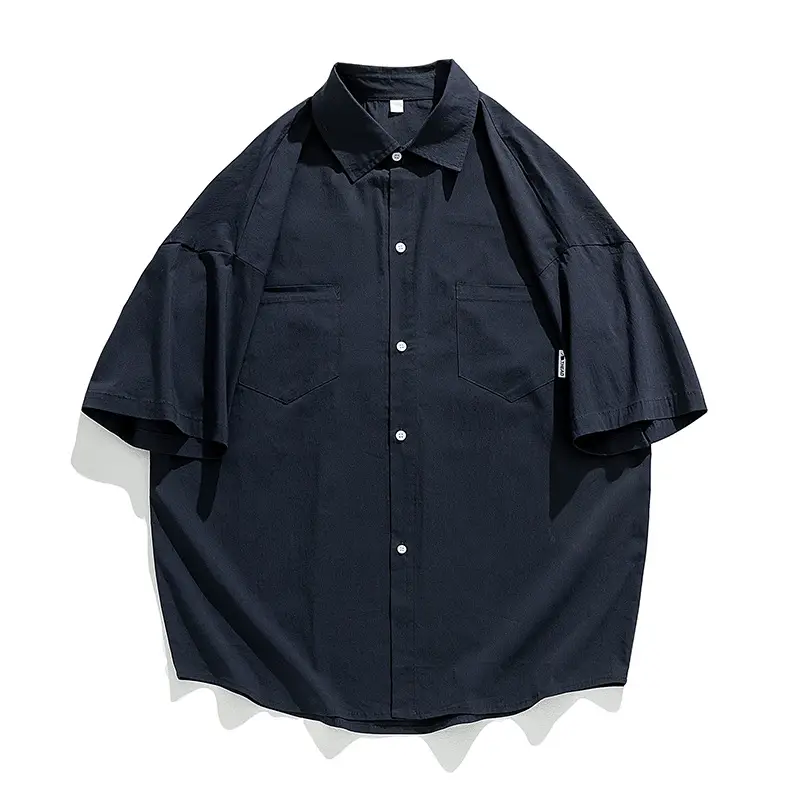Han Road Men's Black Short Sleeve Button Shirt - Image 3