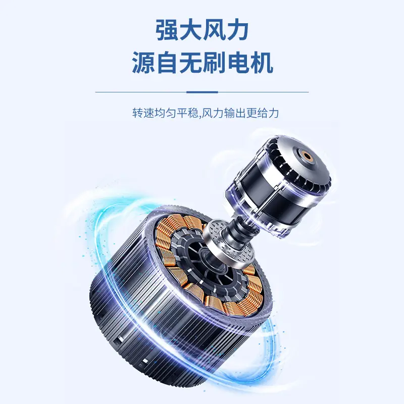 New Brushed Leafless Hanging Neck Fan Foldableing USB Charging Sports Silent Hanging Neck Small Fan Wholesale Small Electric Fan