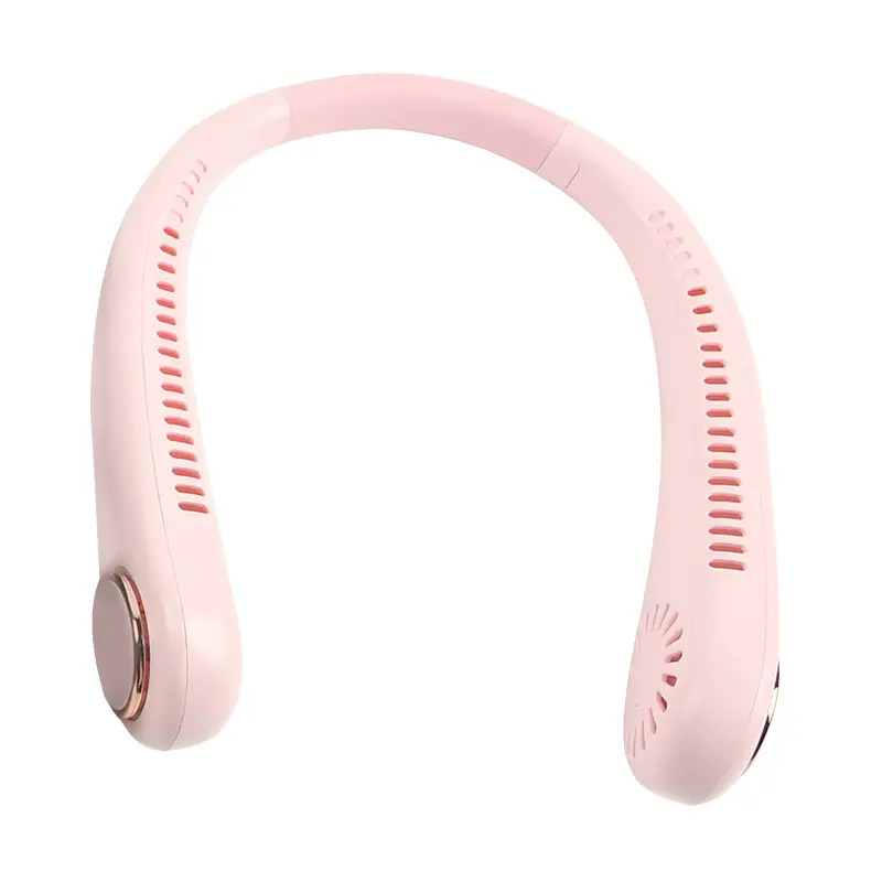 New Brushed Leafless Hanging Neck Fan Foldableing USB Charging Sports Silent Hanging Neck Small Fan Wholesale Small Electric Fan