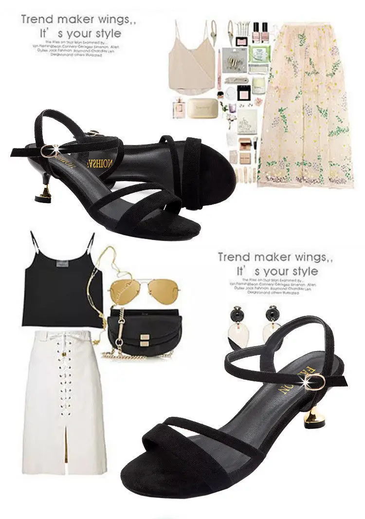 Black Soft Leather Heeled Sandals for Women 2023 — feature 14