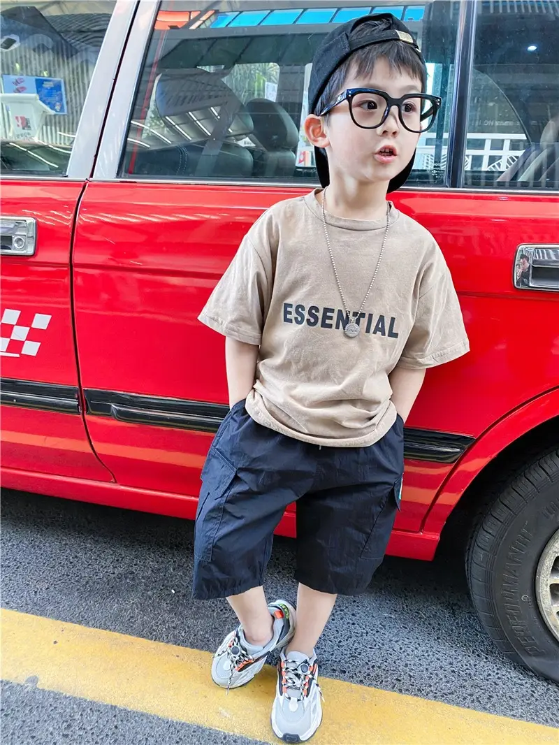 2023 Cotton T-Straps Essential Print for Boys Middle Small - Image 3