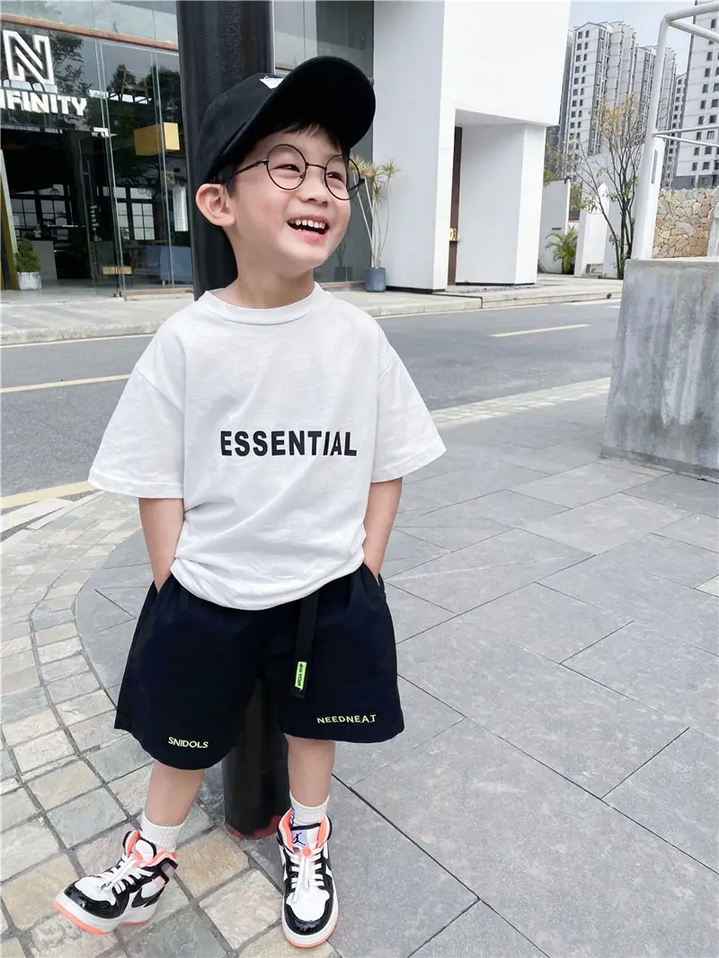 2023 Cotton T-Straps Essential Print for Boys Middle Small - Image 4