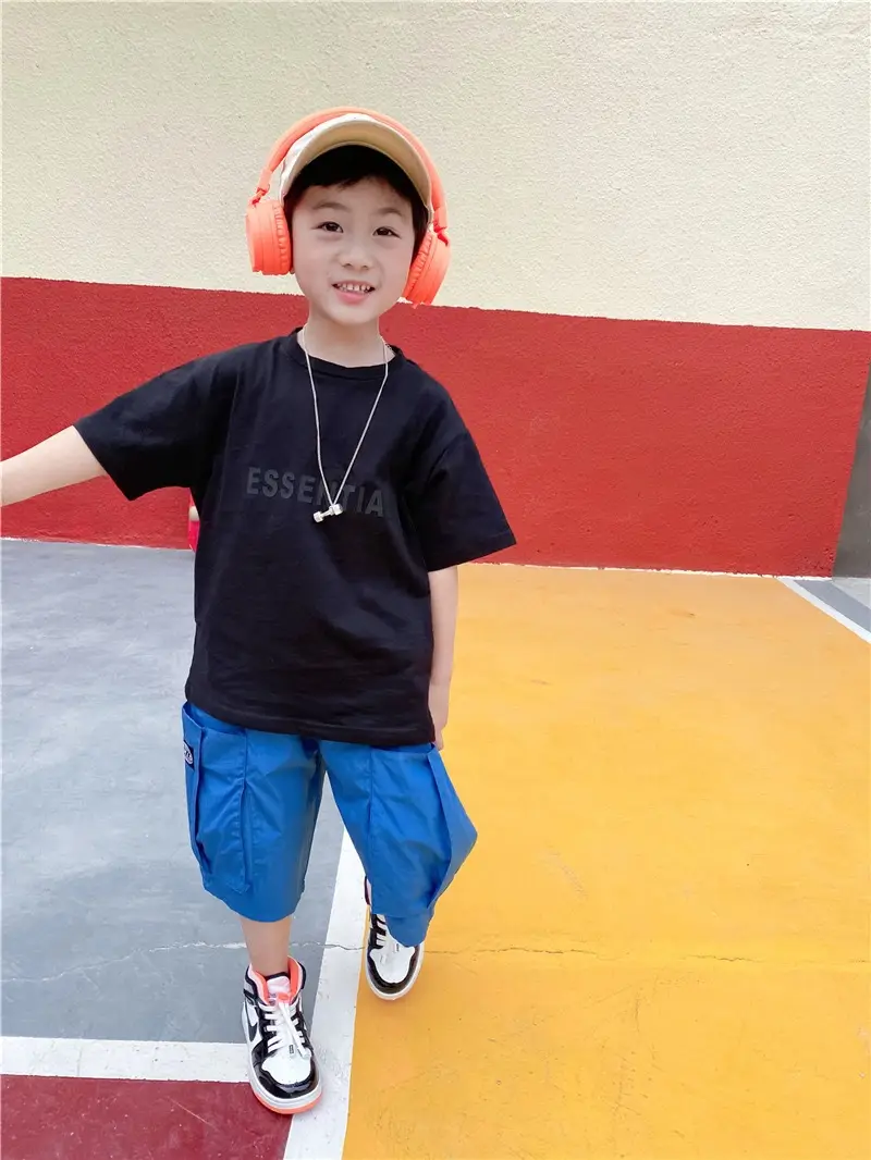 2023 Cotton T-Straps Essential Print for Boys Middle Small - Image 5