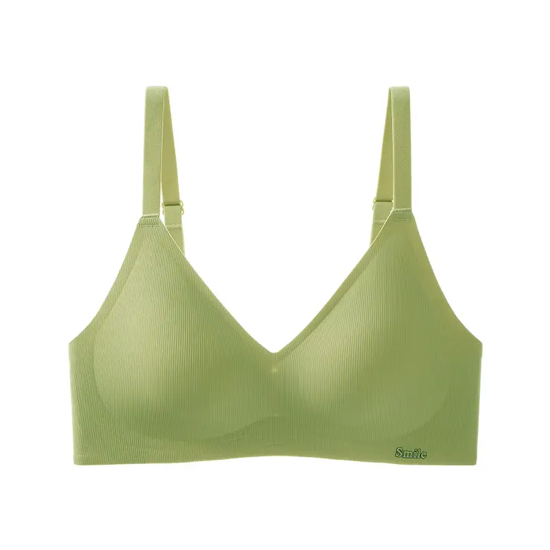 Seamless Naked Underwear Women's Jelly Soft Support Auxilary Breast Anti-sagging Adjustable Ultra-soft Thin Bra without Steel Ring