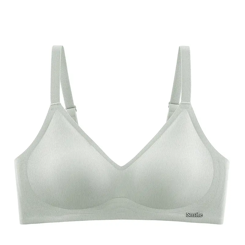 Seamless Naked Underwear Women's Jelly Soft Support Auxilary Breast Anti-sagging Adjustable Ultra-soft Thin Bra without Steel Ring