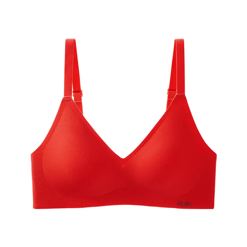 Seamless Naked Underwear Women's Jelly Soft Support Auxilary Breast Anti-sagging Adjustable Ultra-soft Thin Bra without Steel Ring