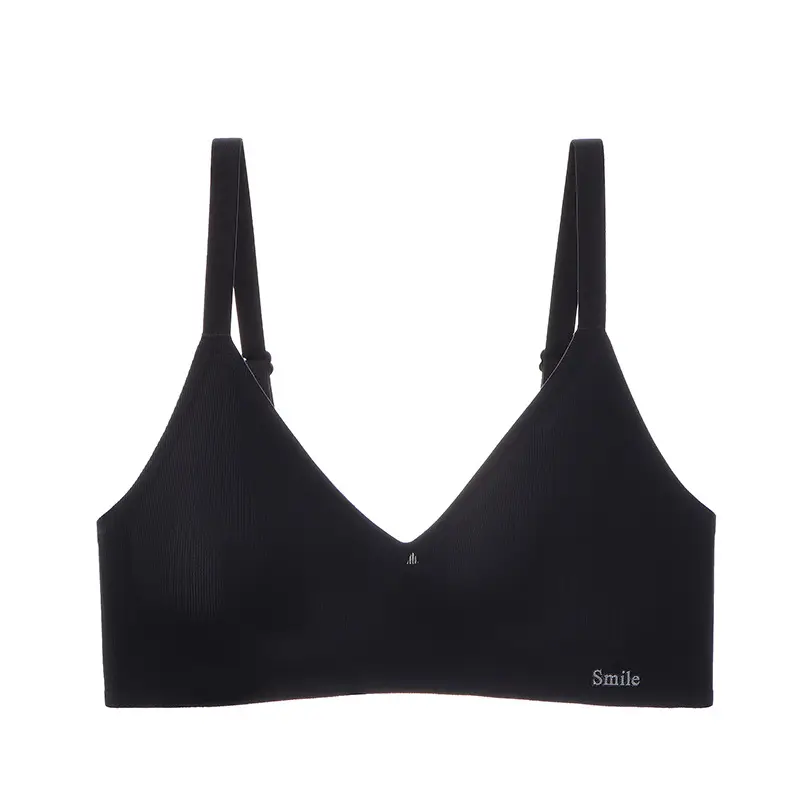 Seamless Naked Underwear Women's Jelly Soft Support Auxilary Breast Anti-sagging Adjustable Ultra-soft Thin Bra without Steel Ring