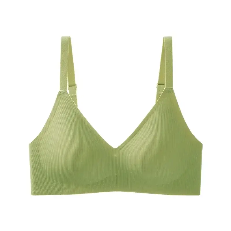 Seamless Naked Underwear Women's Jelly Soft Support Auxilary Breast Anti-sagging Adjustable Ultra-soft Thin Bra without Steel Ring