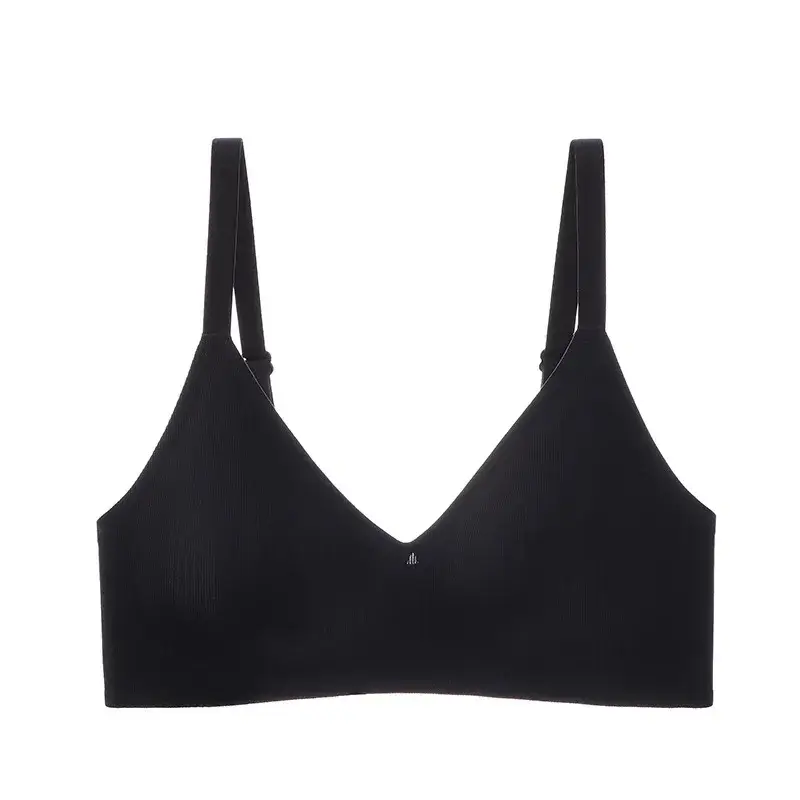Seamless Naked Underwear Women's Jelly Soft Support Auxilary Breast Anti-sagging Adjustable Ultra-soft Thin Bra without Steel Ring