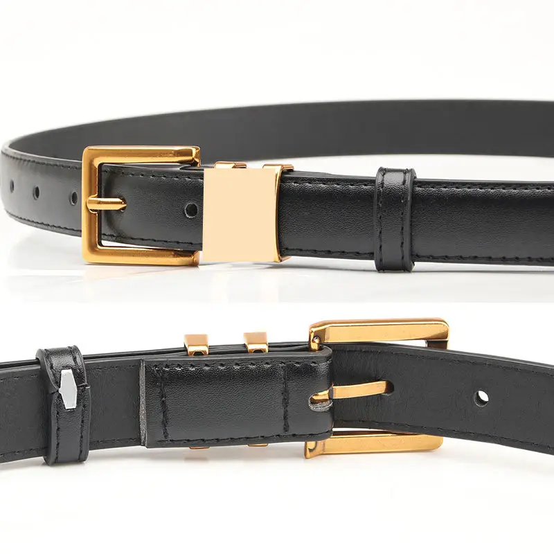 Women Retro Alloy Belt with Gold Buckle & Multiple Colors - Image 8