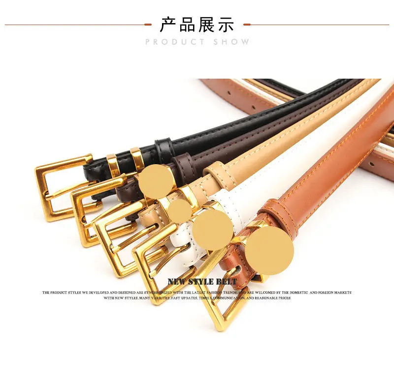 Women Retro Alloy Belt with Gold Buckle & Multiple Colors β feature 11