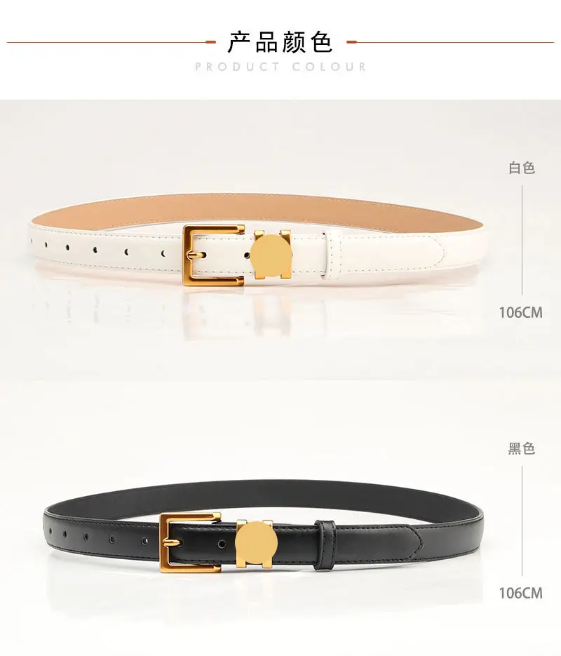 Women Retro Alloy Belt with Gold Buckle & Multiple Colors β feature 5