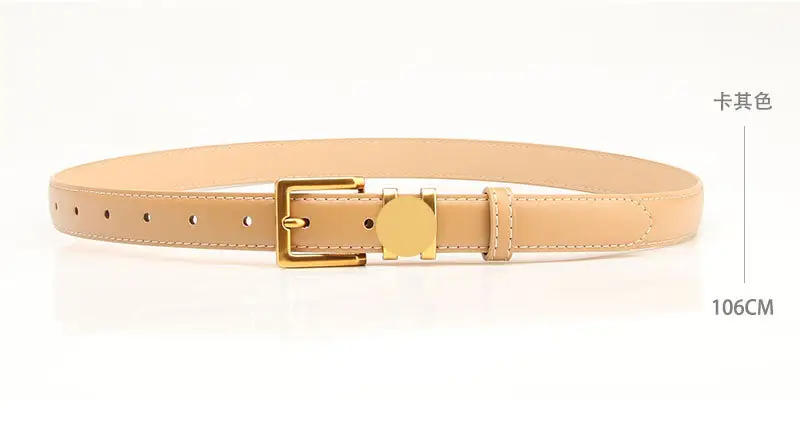 Women Retro Alloy Belt with Gold Buckle & Multiple Colors β feature 7