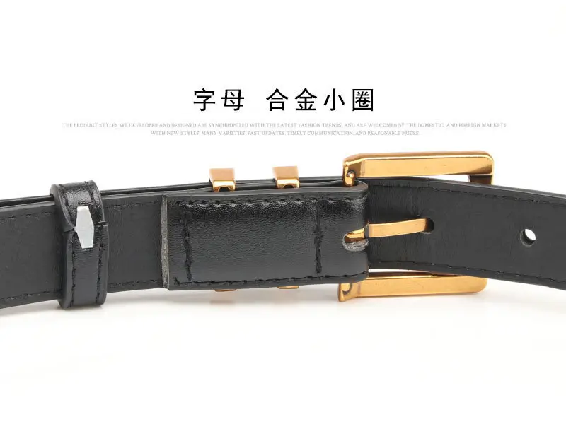 Women Retro Alloy Belt with Gold Buckle & Multiple Colors β feature 9