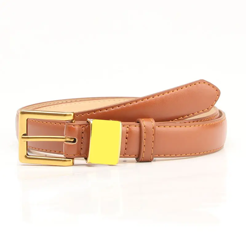 Women Retro Alloy Belt with Gold Buckle & Multiple Colors - Image 4