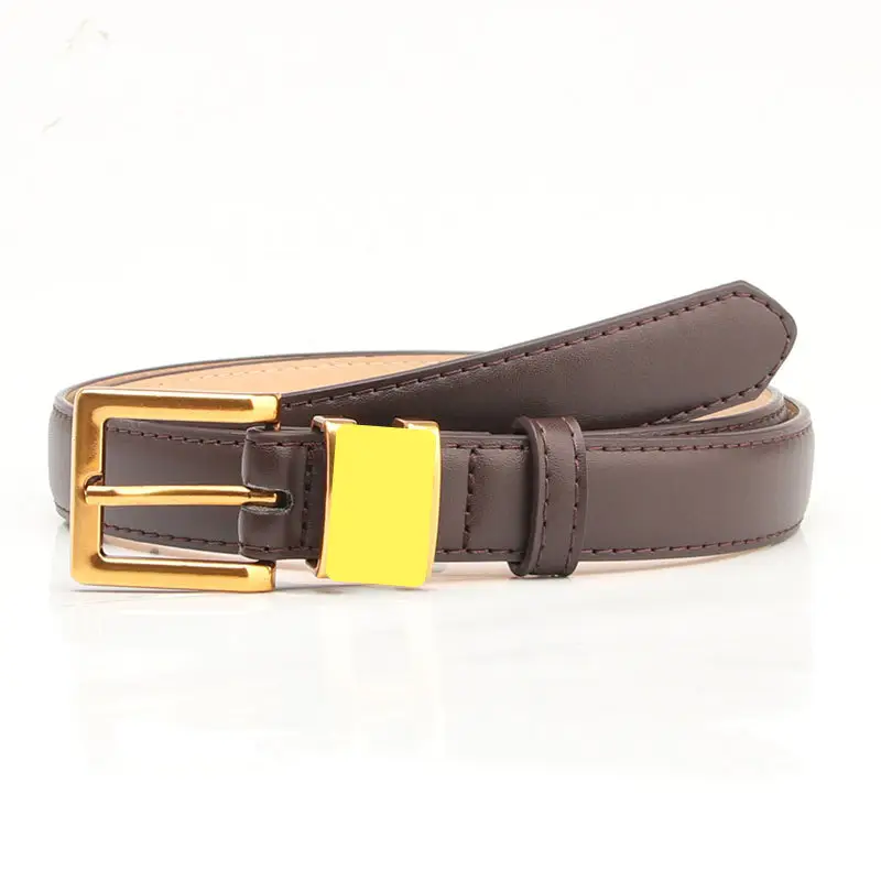 Women Retro Alloy Belt with Gold Buckle & Multiple Colors - Image 5