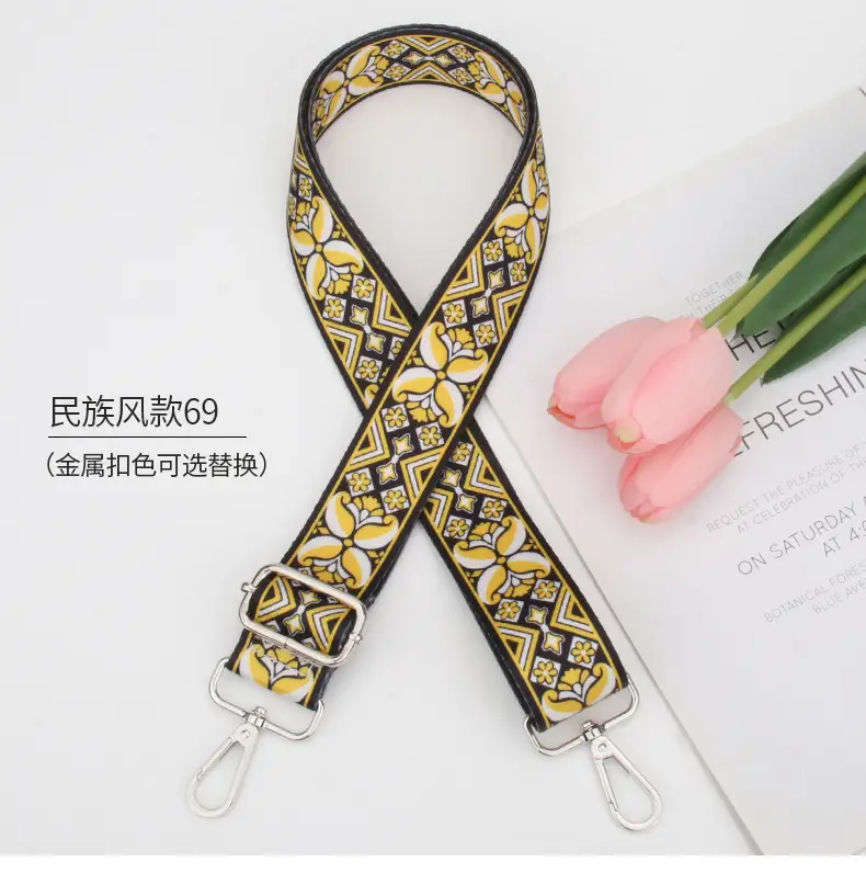 Adjustable Printed Crossbody Bag Strap for Women — feature 9